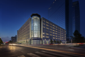 499 Sheridan exterior at dusk