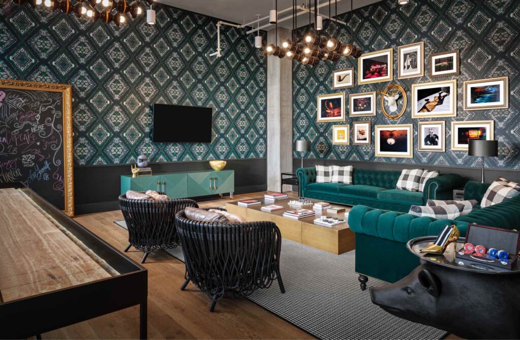 The Place interior 8th floor lounge