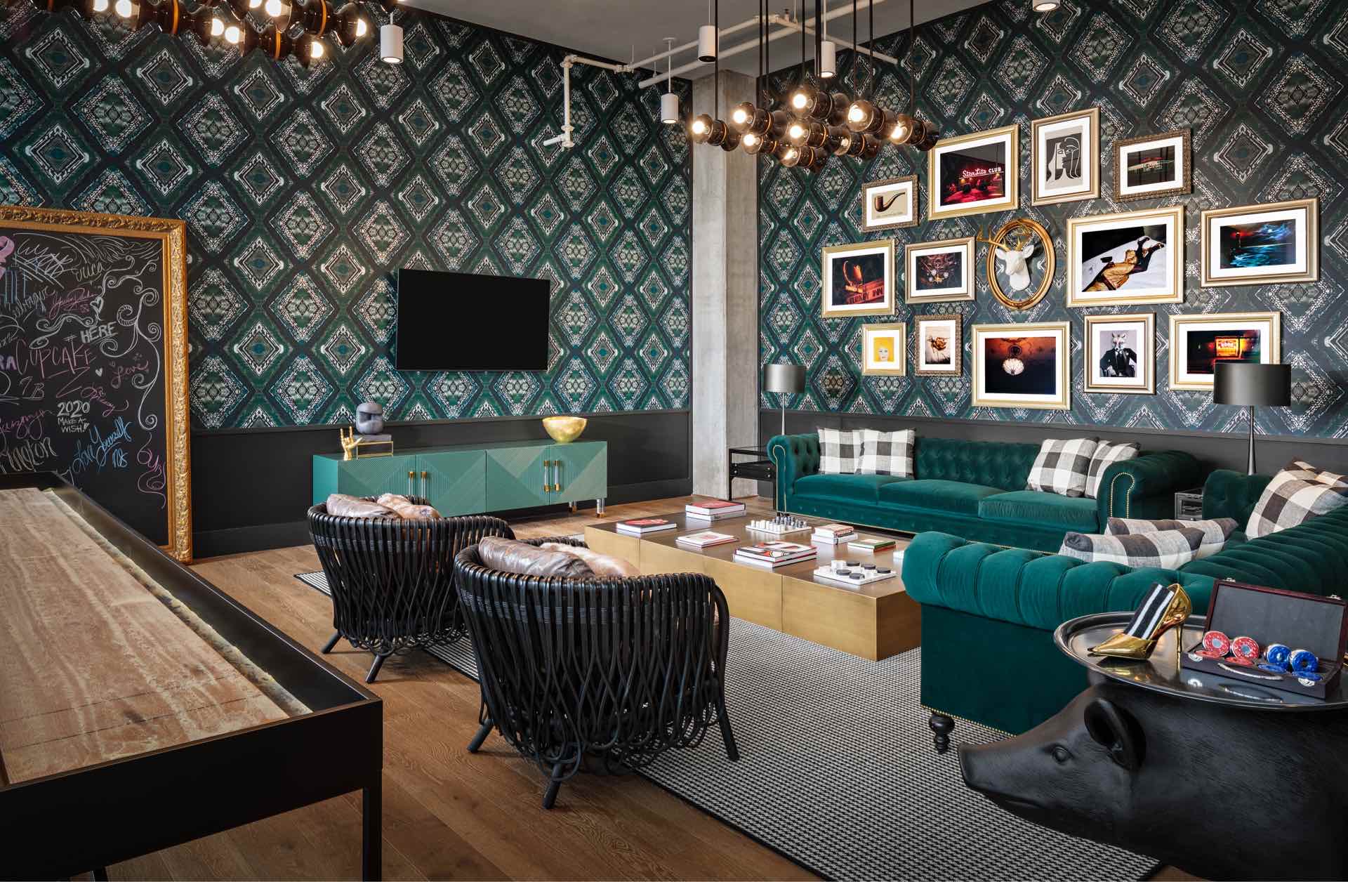 The Place interior 8th floor lounge