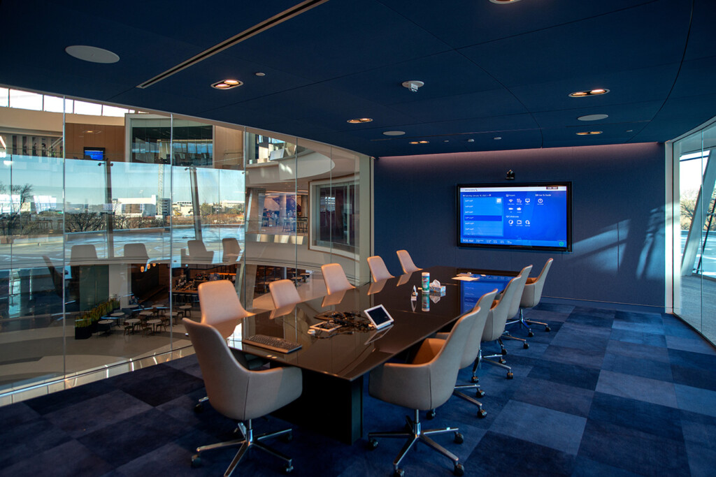 American Airlines interior conference room