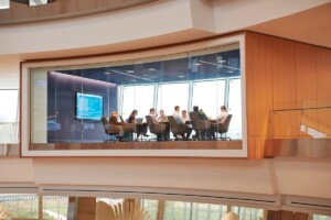 American Airlines interior conference room