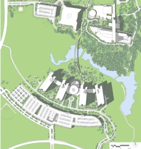 American Airlines top-down site plan