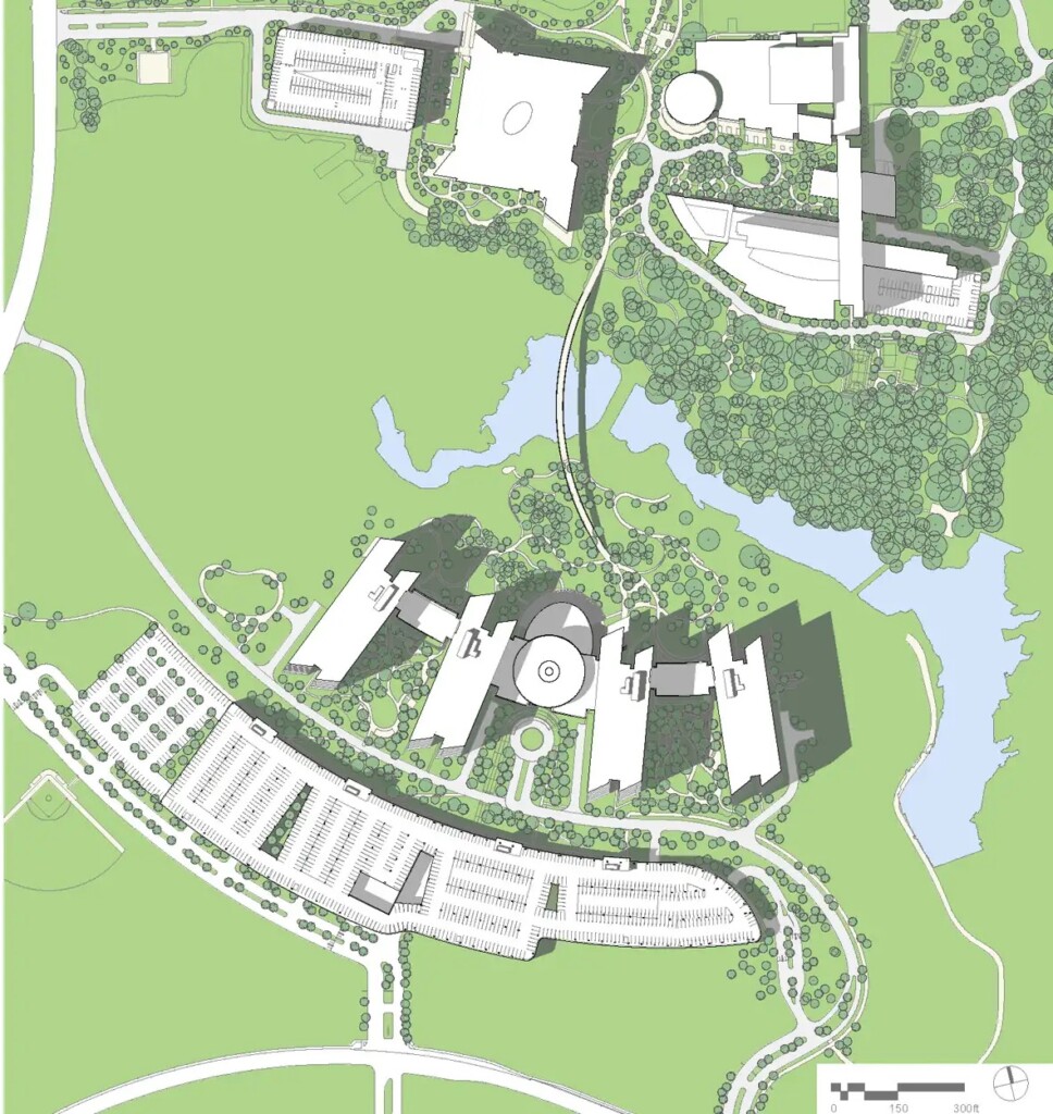 American Airlines top-down site plan