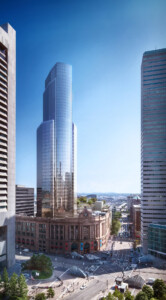 Boston South Station Tower exterior at daytime