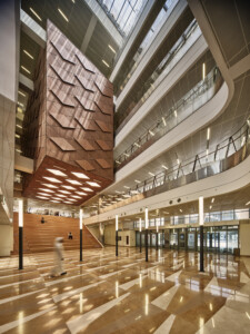 Kuwait College of Life Sciences interior atrium