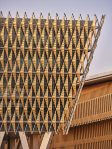 Kuwait College of Life Sciences exterior facade geometric detail