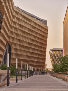 Kuwait College of Life Sciences exterior facade and pathway