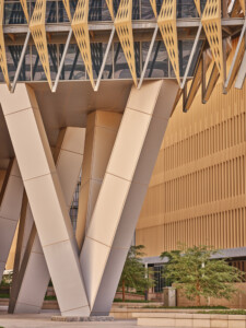 Kuwait College of Life Sciences exterior facade support detail