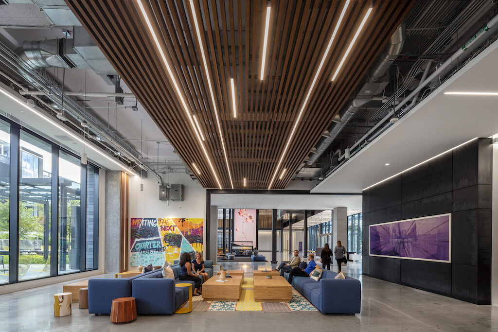 HPE interior seating area