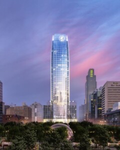 Mutual of Omaha exterior at dusk