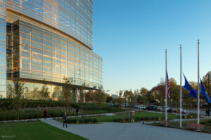 Northwestern Mutual tower exterior entry